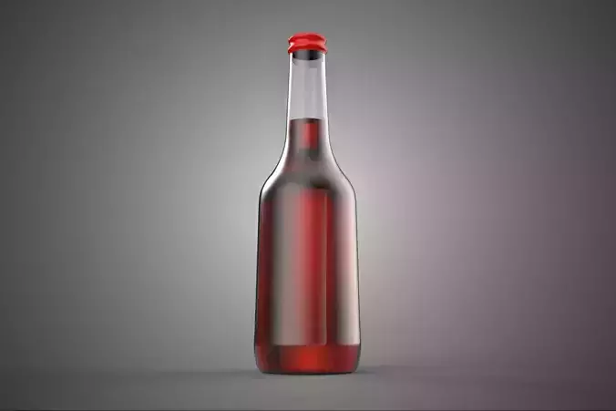 RED BOTTLE BEVERAGE SODA FIZZY SPARKLING REFRESHMENT SOFT DRINK