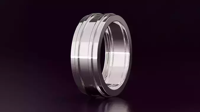 Mens wedding band N16 8mm EU60
