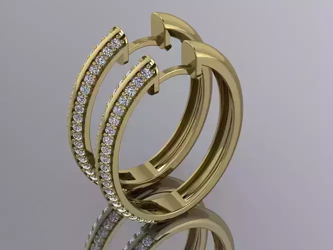 Elegant Earrings Jewelry Gold Brand