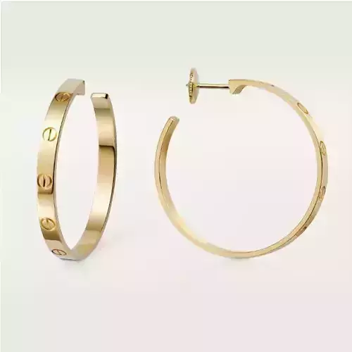 Brand Jewelry Earrings Gold Luxury