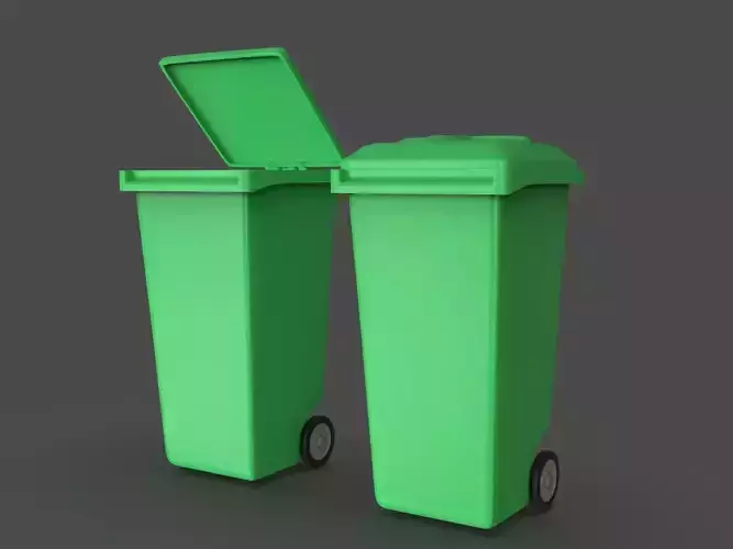 Recycle bin plastic