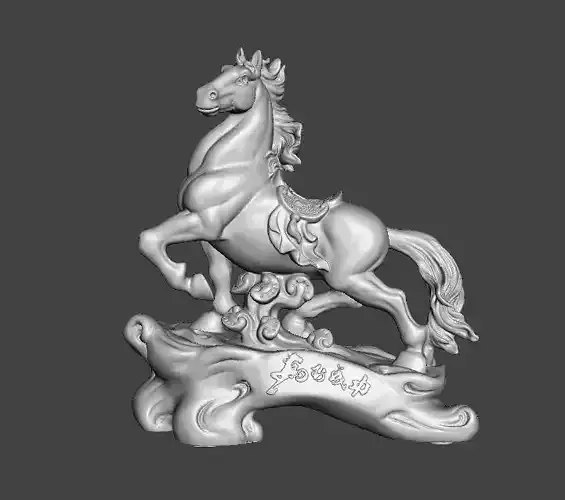 HORSE FENG SHUI BRONZE STATUE WEALTH ART SCULPTURE FIGURE MODEL