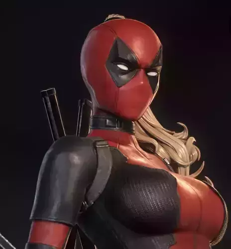 Lady Deadpool  by ES Monster