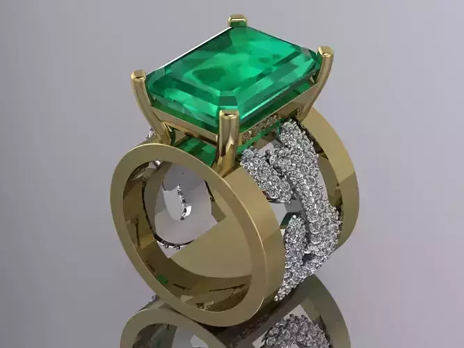 Elegant Jewelry Brand Emerald Gold