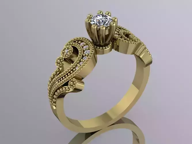 Elegant Diamond Ring Brand Gold