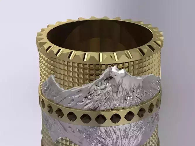 Armenian Ring ARARAT Gold Silver 