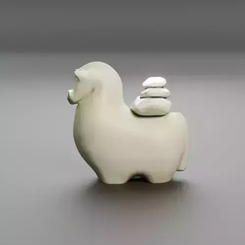 Marble Horse Figurine