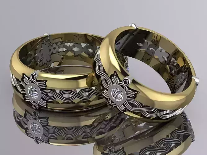 Wedding Crown Elegant Ring Brand 