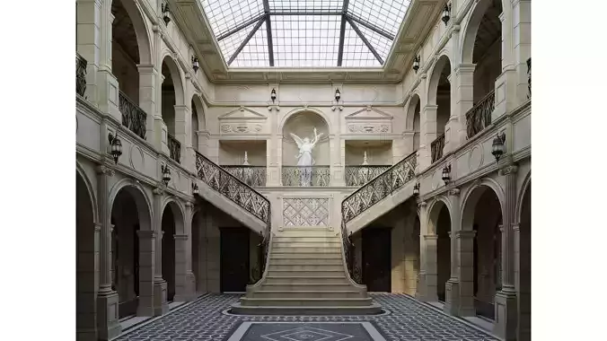 European-style court style