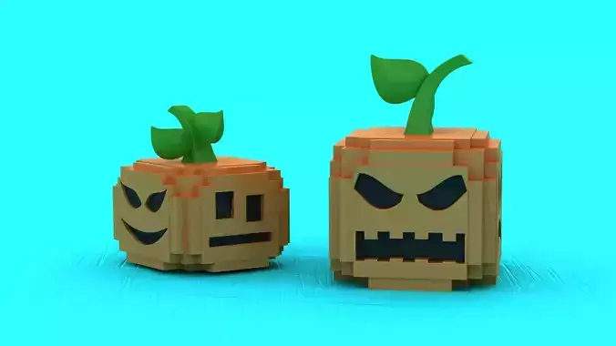 Angry Pumpkin Toy 3D Printable Model