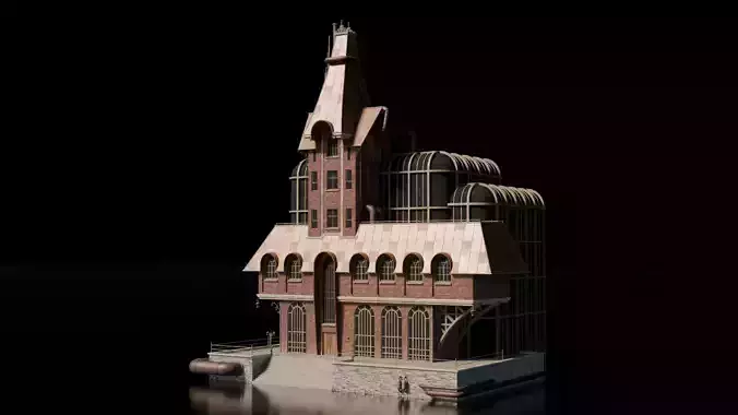 Steampunk Building - House 18