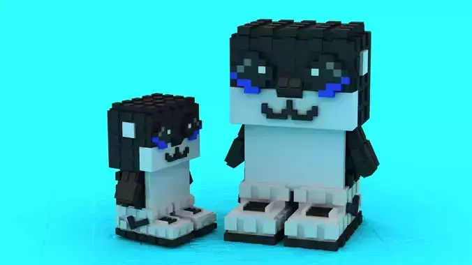 Cute Emotional Penguin Toy 3D Printable Model