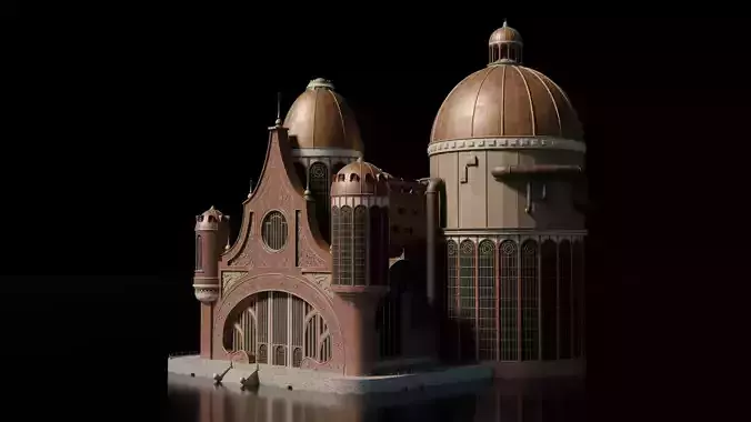 Steampunk Building - House 19