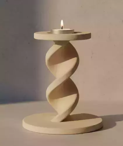 Twisted Helix Candle Holder