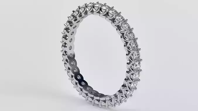 Ring path with stones