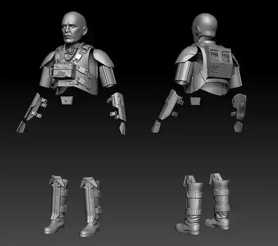 Sergent Gharial Custom One6 Scale Custom STL