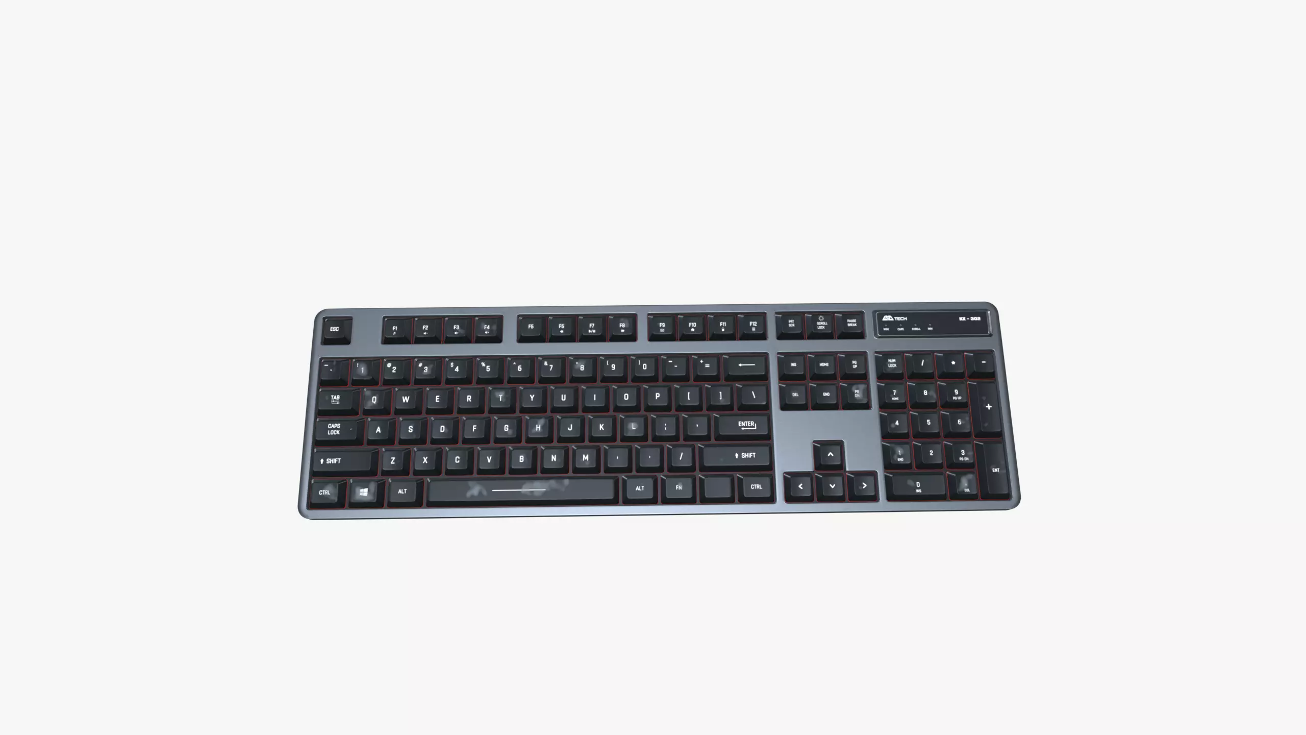 Gaming Keyboard Low-poly 3D model