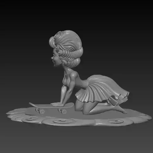 skateboarder sexy Beautiful woman