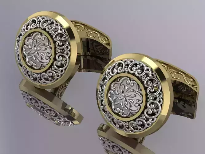 Elegant Mens Cuffinks Gold Brand Jewelry