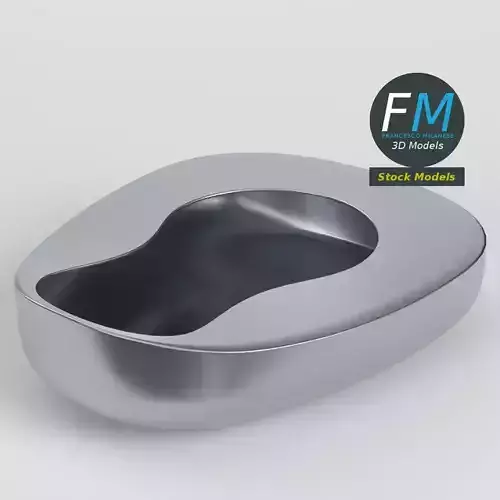 Stainless steel bedpan