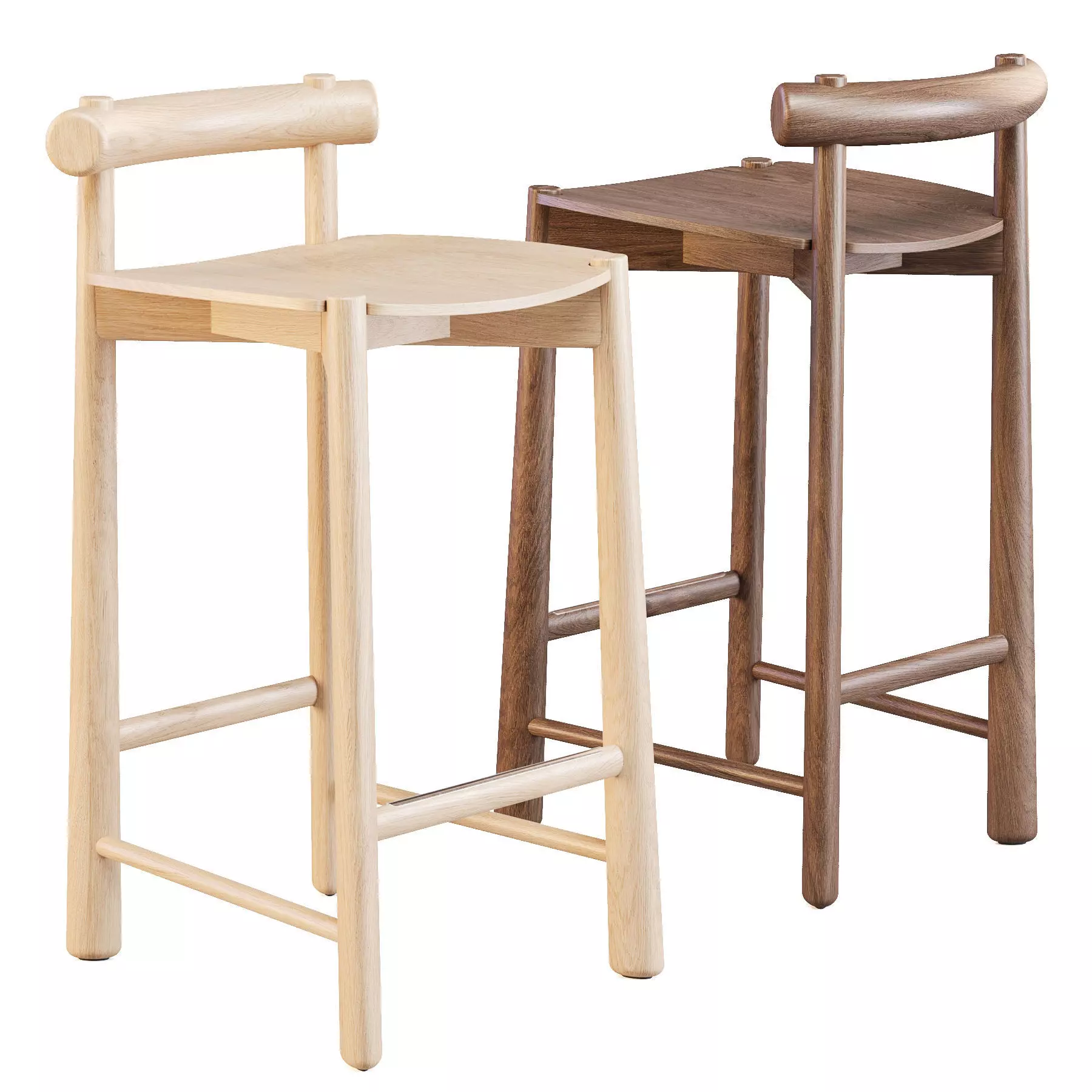 Ondaretta Mibu - Counter Stool 3D model