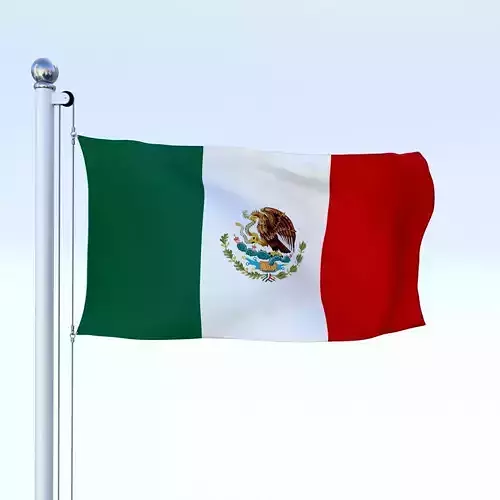 Animated Mexico Flag