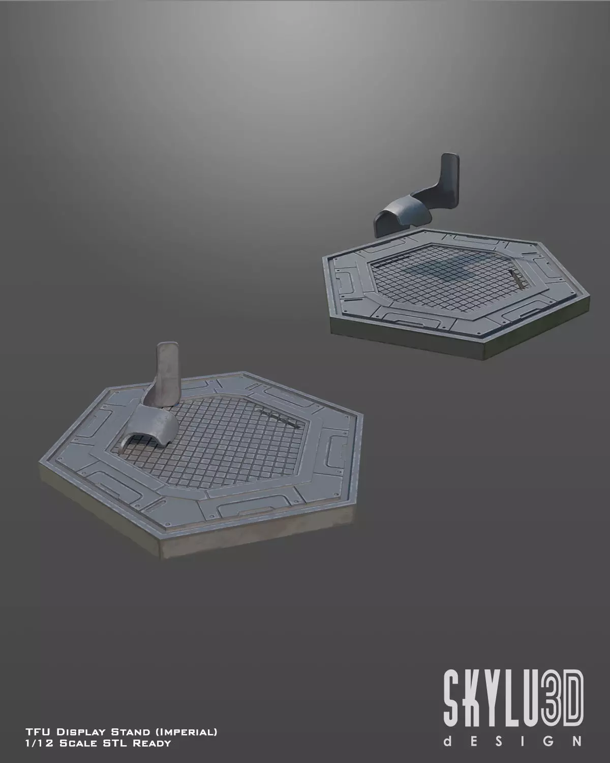 TFU Display Stand Imperial Style One12 Scale STL 3D print model