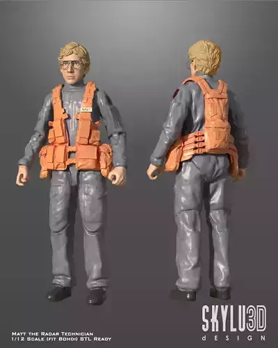 Matt the Radar Technician One12 Scale Custom STL