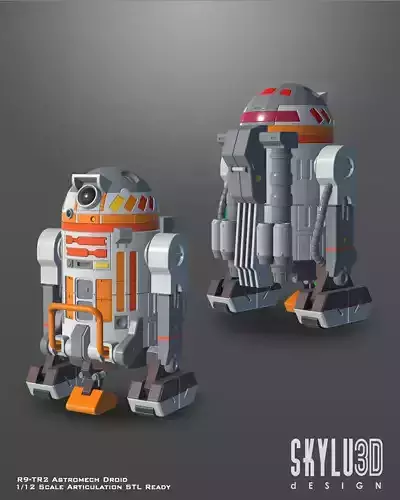 R9-TR2 Visions Astromech Droid One 12 Scale STL