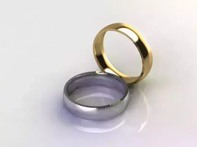 Traditional Court Wedding Band 5mm wide 9 US size