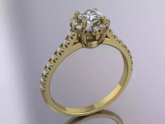 Elegant Diamond Ring Jewelry Gold