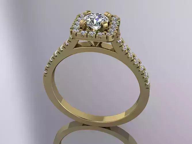Elegant Diamond Ring Jewelry Gold