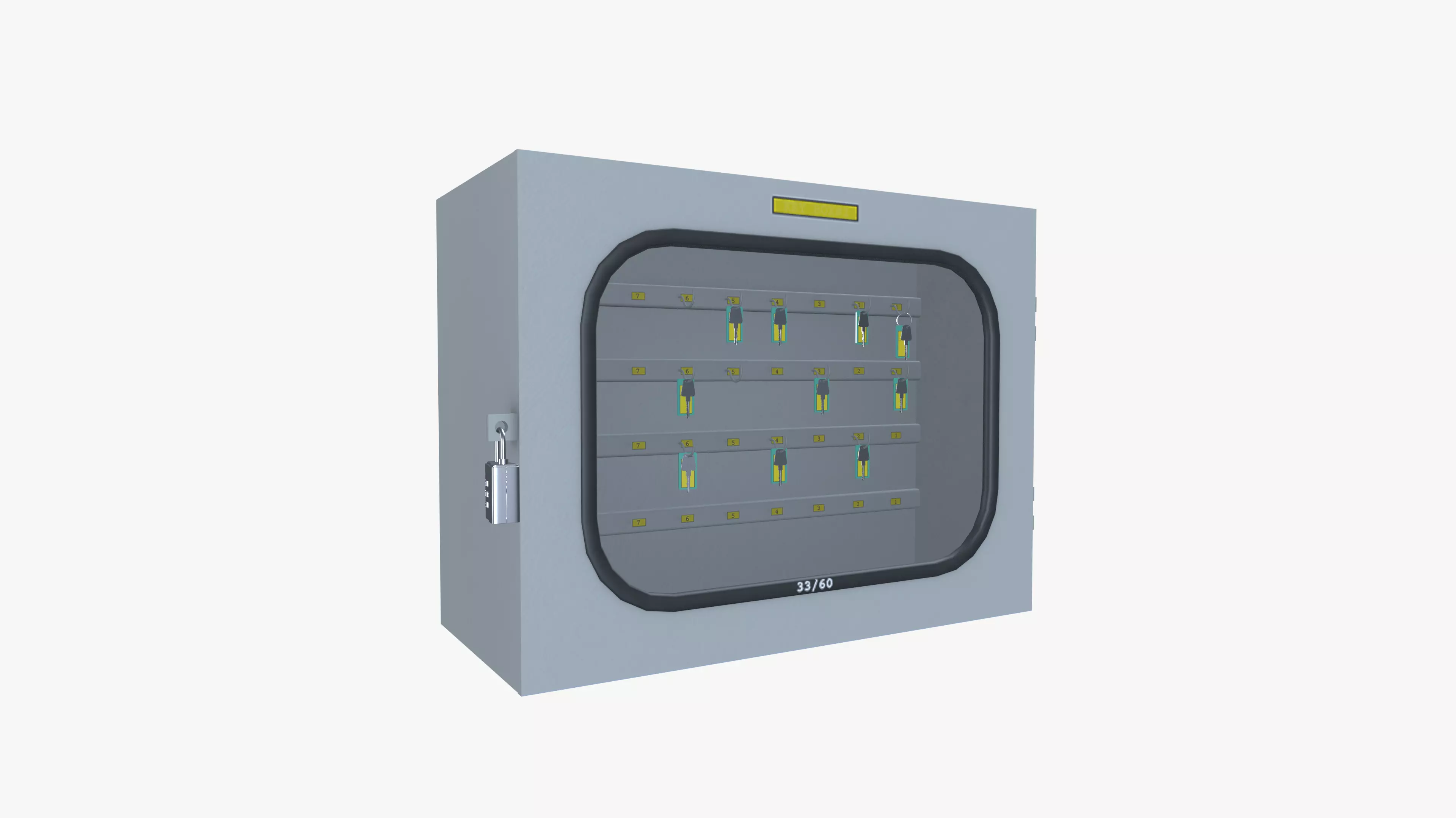 Key storage box Low-poly 3D model