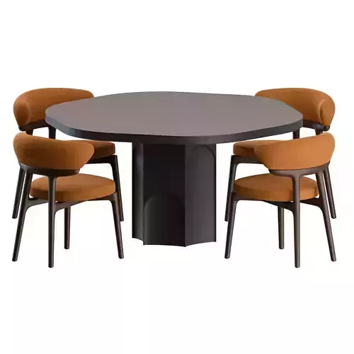 Clotilde Chair Grace Table by Baxter