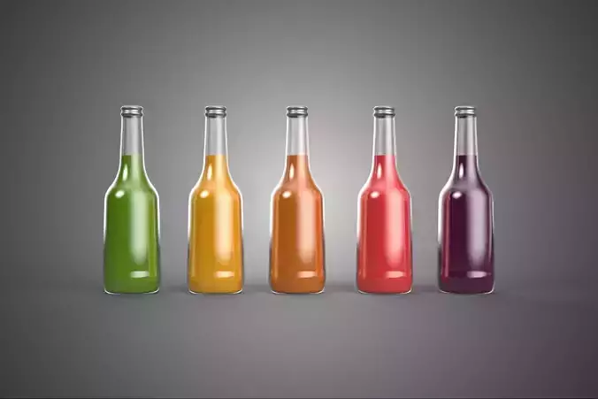 MIXED FRUIT VEGETABLE JUICE GLASS BOTTLE CROP VEGGIE COLLECTION