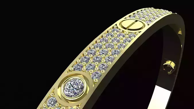  LOVE Bracelet with the Stones 3d printing model