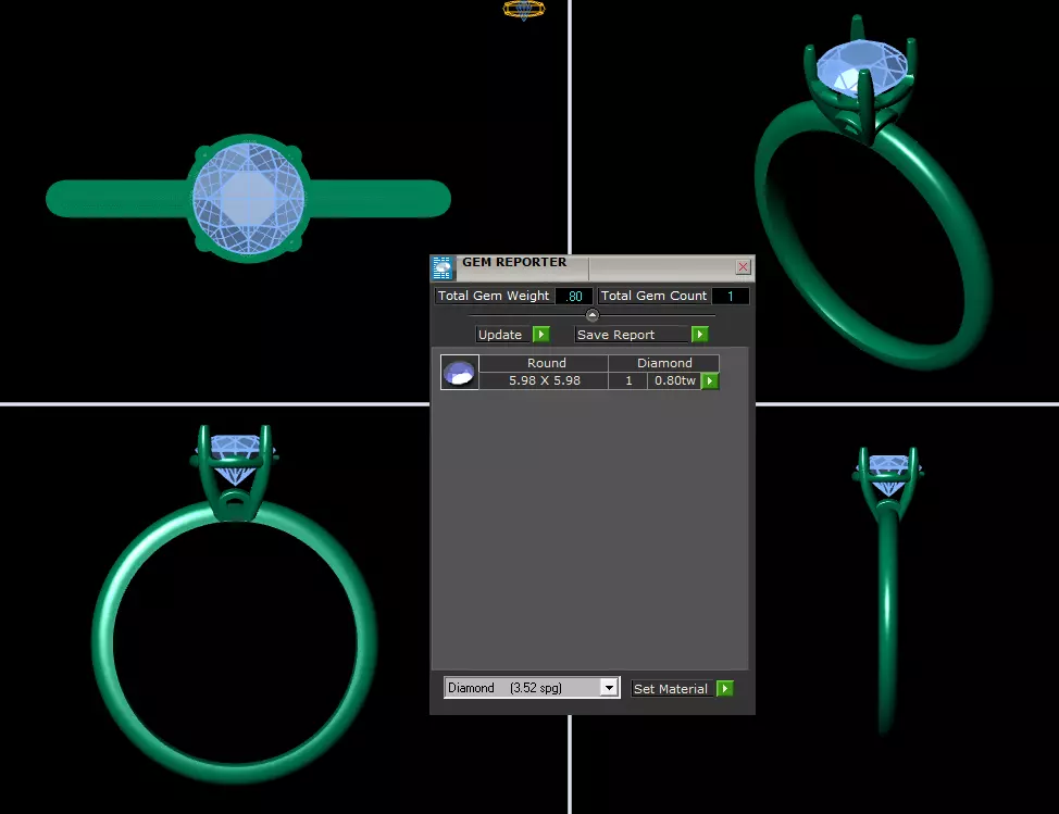 wedding ring 3D print model