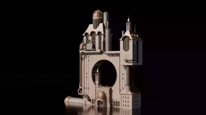 Steampunk Building - House 24