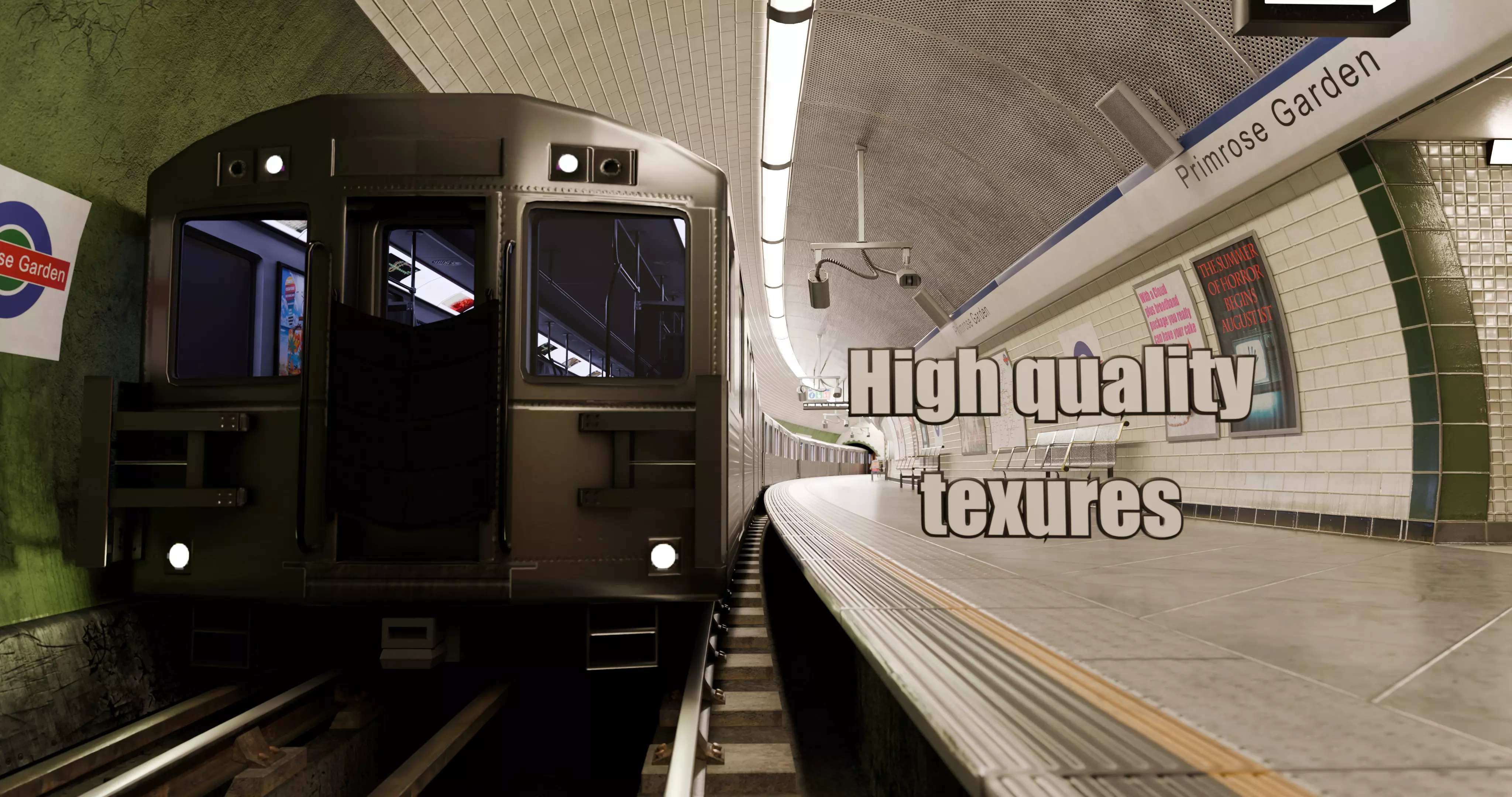 Train station 3D model