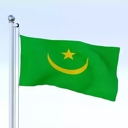 Animated Mauritania Flag