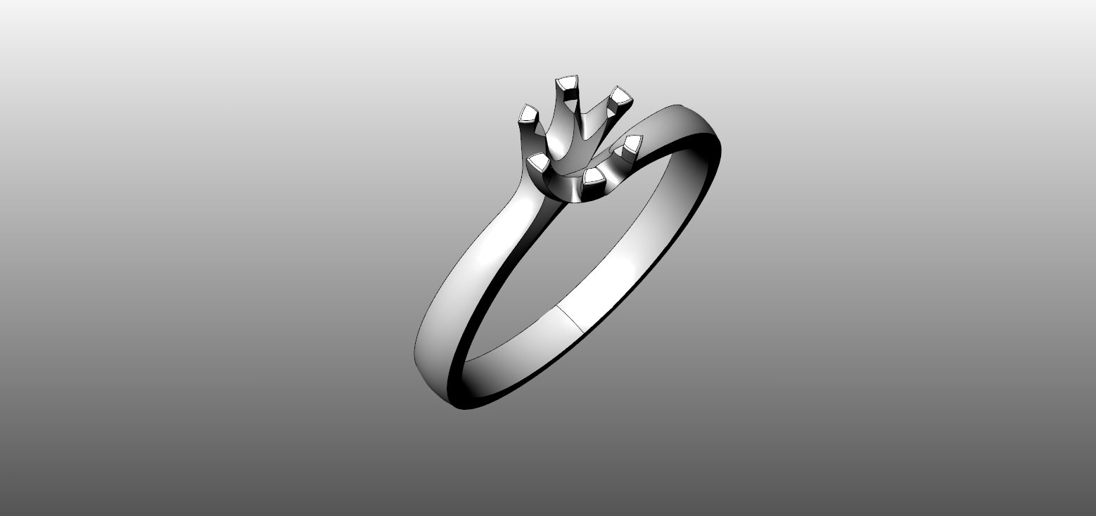 Ring for Womens 3D print model_2