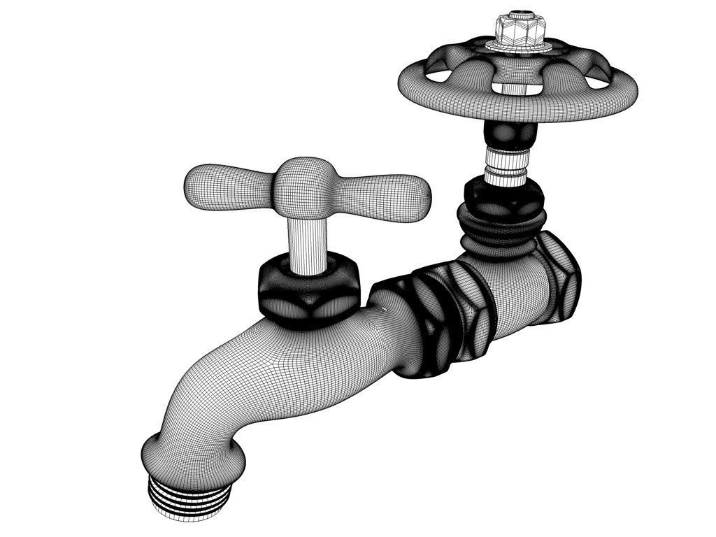 valve 3D Model faucet 3D model_3