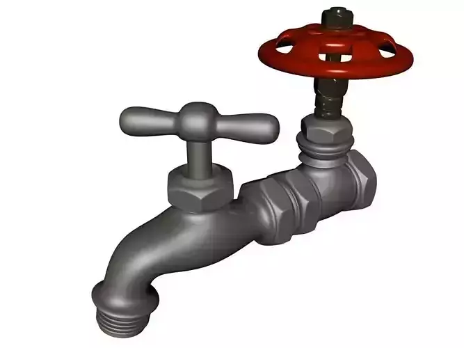 valve 3D Model faucet