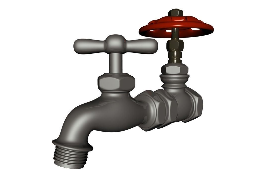 valve 3D Model faucet 3D model_2