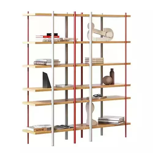 Milonga Oak Bookcase by Miniforms