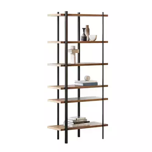 Milonga Walnut Bookcase by Miniforms