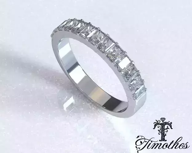 Timothes Diamond Ring 3D JewelryModel Printable 3D FR12