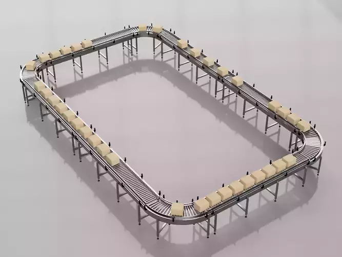 Conveyor Belt 3D Model