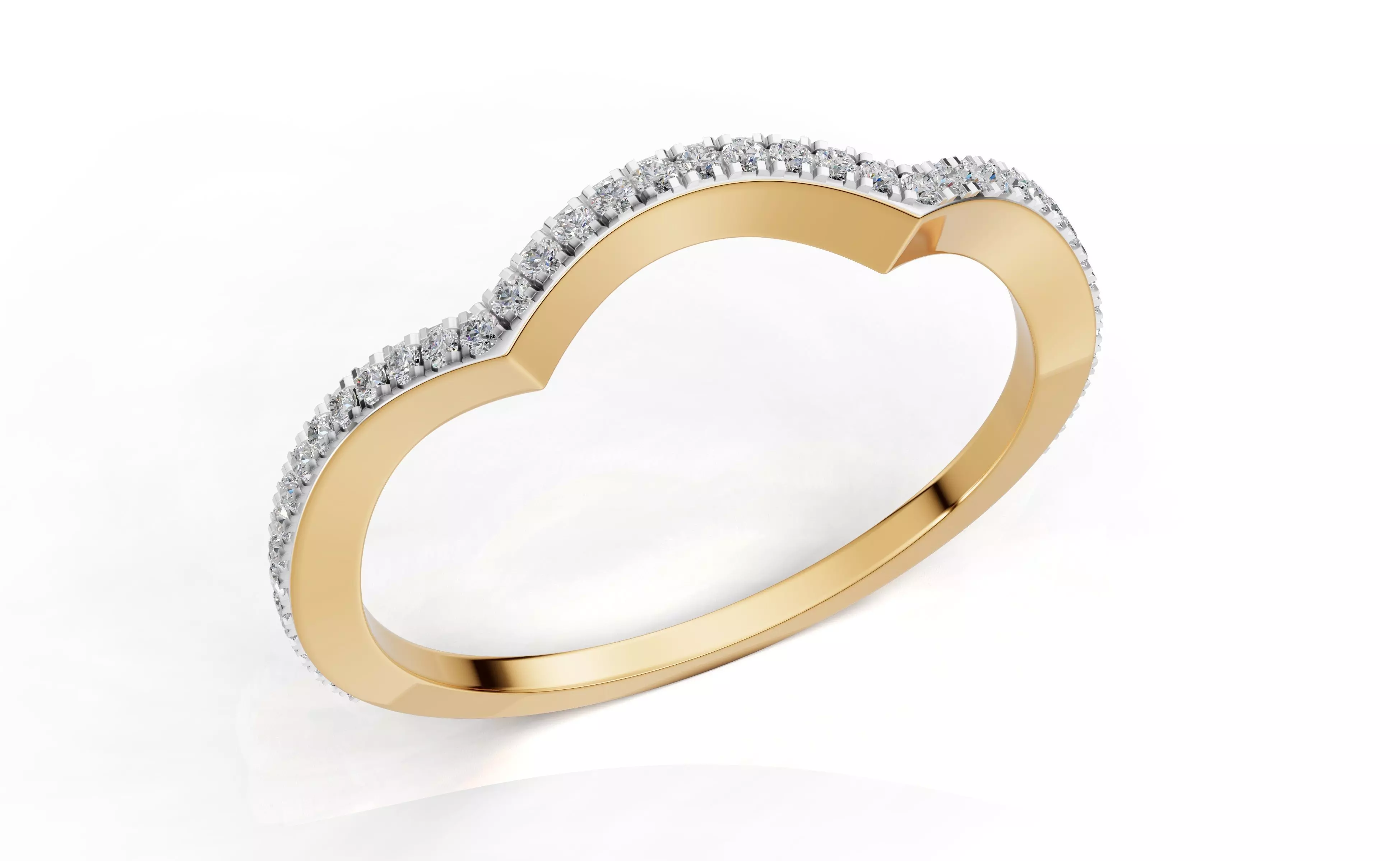 AV 739 Diamond Womens Wedding Ring 3D print model