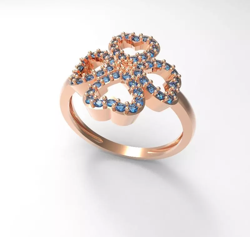 Anillo Trebol 3D print model
